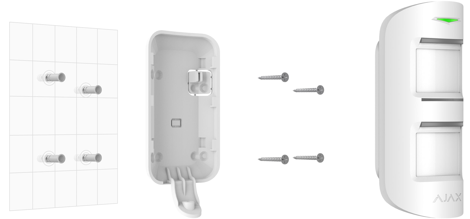 Installation du détecteur de mouvement sans fil Ajax MotionProtect Outdoor
