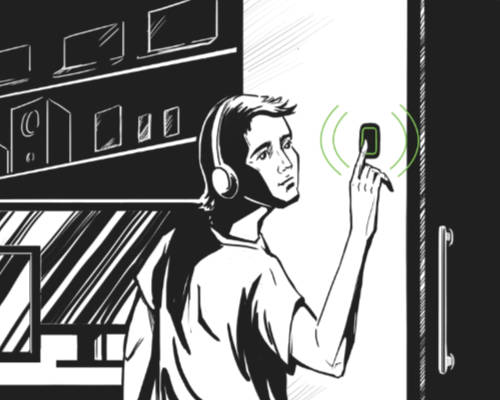 Bouton connecté pour activer des scénarios