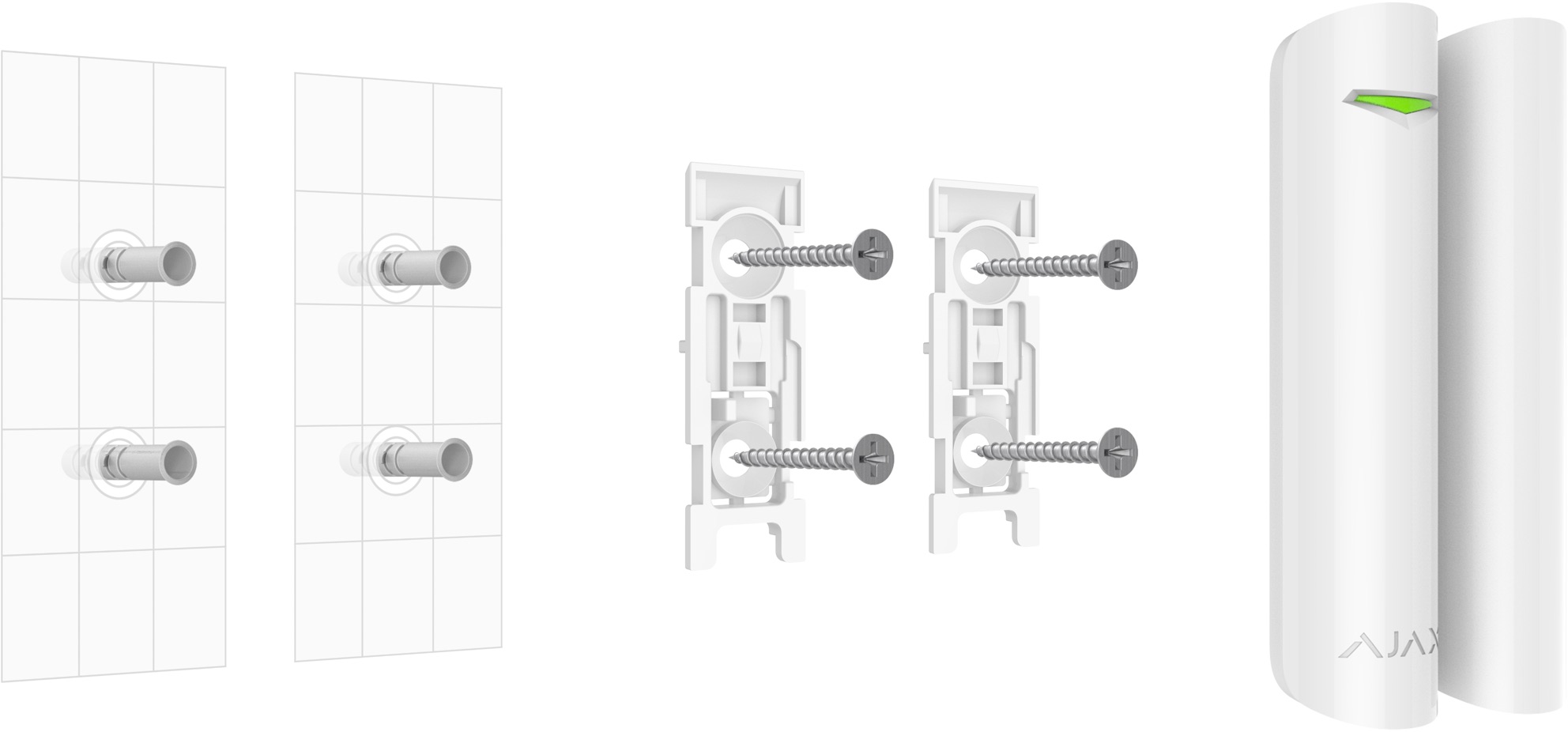 Installation du détecteur d'ouverture sans fil Ajax DoorProtect