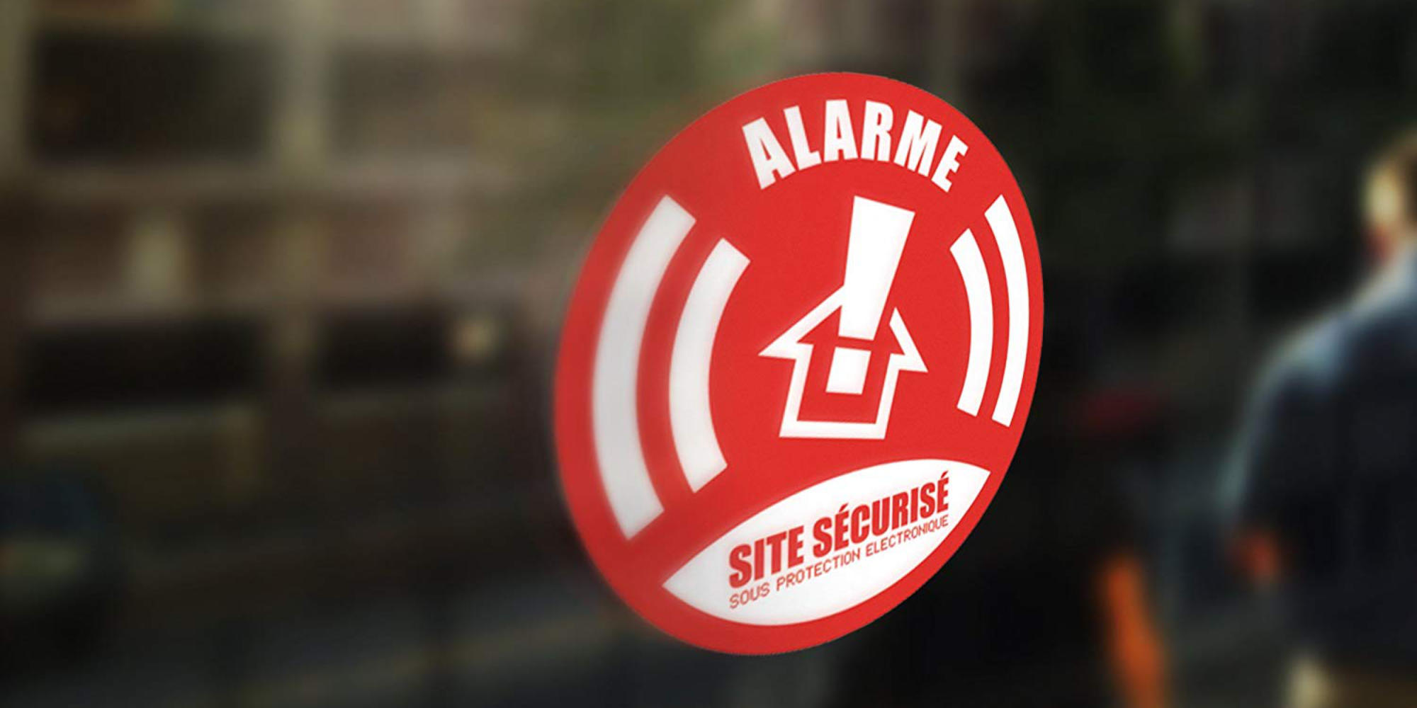 Autocollant alarme, le premier pas vers la dissuasion