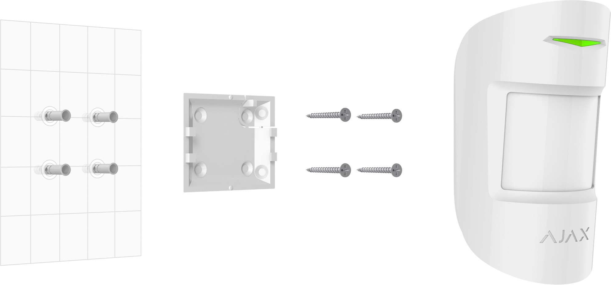 Installation du détecteur de mouvement sans fil Ajax MotionProtect